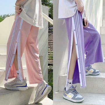 Basketball Man New Streetwear Sweatpant Baggy Pants Side Split Casual Sport Pants Wide Leg Oversize Pants
